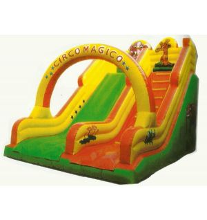 Gambol - Wildlife Inflatable Bouncy Castle With Twin Slides - Large