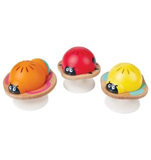 Hape - Stay Put Animal Rattles With Suction Cup 3pcs