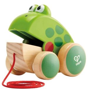 Hape - Frog Pull Along - Green