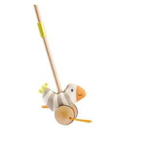 Hape - Wooden Flappy Bird Push And Pull Toy