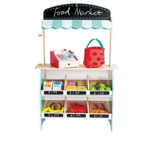 Hape - Wooden Farmers Market Stall Playset