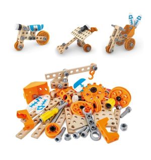 Hape - Junior Inventor Deluxe Experiment Construction Kit - 57pcs