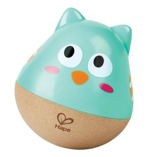 Hape - Owl Musical Wobbler - Blue