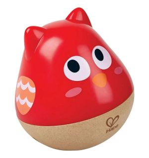 Hape - Owl Musical Wobbler - Red