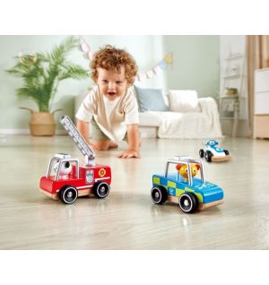 Hape - Wild Riders Fire Truck - Red