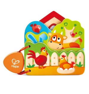 Hape - Babys Farm Animal Book