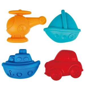 Hape - Travel Sand Mold Beach Toy Set - 4pcs