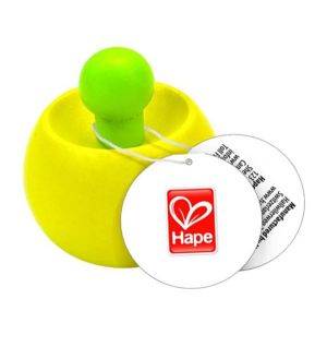 Hape - Wooden Top Spinner - Yellow
