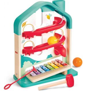 Hape - Wooden Melody Mansion Ball Run