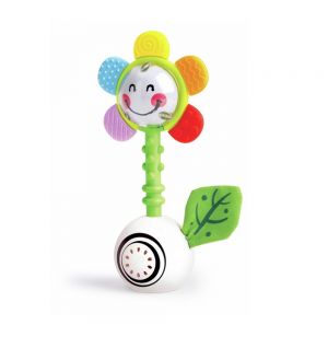 Hape - Shake And Sparkle Flower Rattle