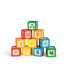 Hape - Grip N Stack Silicone Wooden Blocks