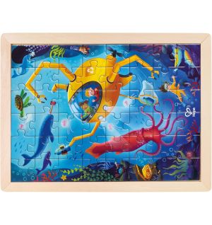Hape - Ocean Rescue Double Sided Colouring Jigsaw Puzzle