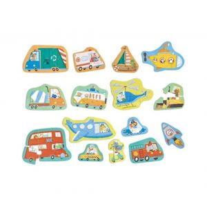 Hape - Wheels And Wonders Puzzle