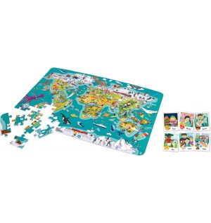 Hape - World Observation Map Puzzle