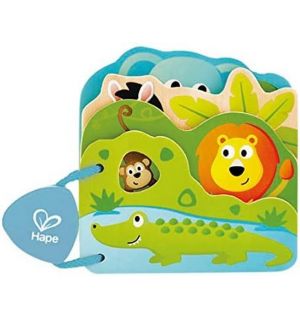 Hape - Babys Wild Animal Book
