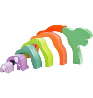 Hape - Safari Elephant Stacking Blocks