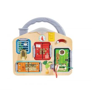 Hape - Wooden Lock And Learn Playboard