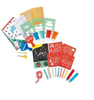 Hape - Arts And Craft Draw And Paint Activity Kit - 2 Sets