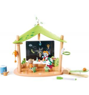 Hape - Green School Pretend Playset