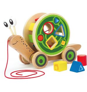 Hape - Walk A Long Snail Pull Toy