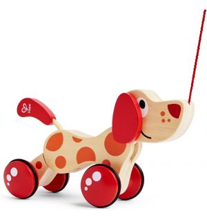 Hape - Hape Walk A Long Puppy Wooden Pull Toy