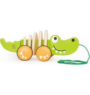 Hape - Walk A Long Crocodile Pull Toy