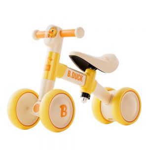 B.Duck - Toddler Balance Bike, Adjustable handlebar, Anti-slip Handle & Wheels - Yellow