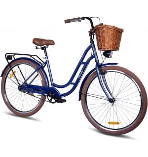 Mogoo - Florida 26 Inch Cruiser Bike - Dark Blue