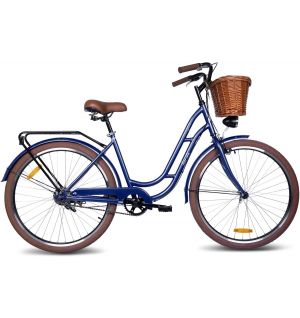 Mogoo - Florida 24 Inch Cruiser Bike - Dark Blue