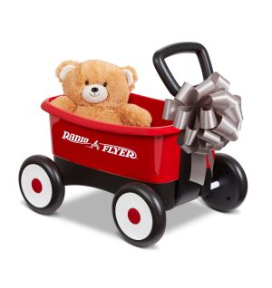 Radio Flyer - Push & Play Walker Wagon With Teddy Bear