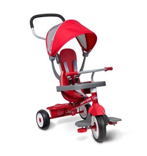 Radio Flyer - 4-in-1 Stroll N Trike Tricycle - Red